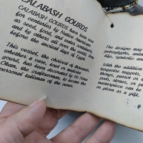 Gourd by Southwest Artist signed by Native American.   Artist: Ho Hona Okam - Picture 8 of 10